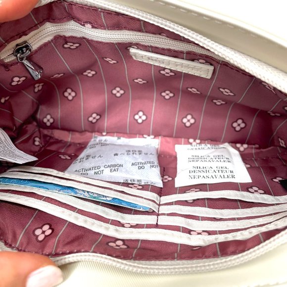 Lug Flyer Bag Ivory Cream Small Crossbody Quilted Convertible Belt Bag New - Picture 5 of 12